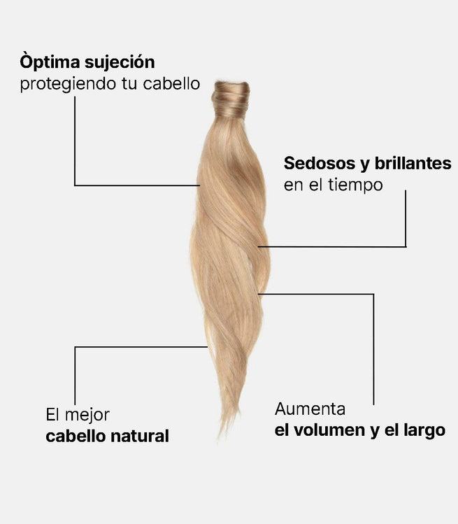 Cola de caballo 56 cm para enrollar - 100Gr