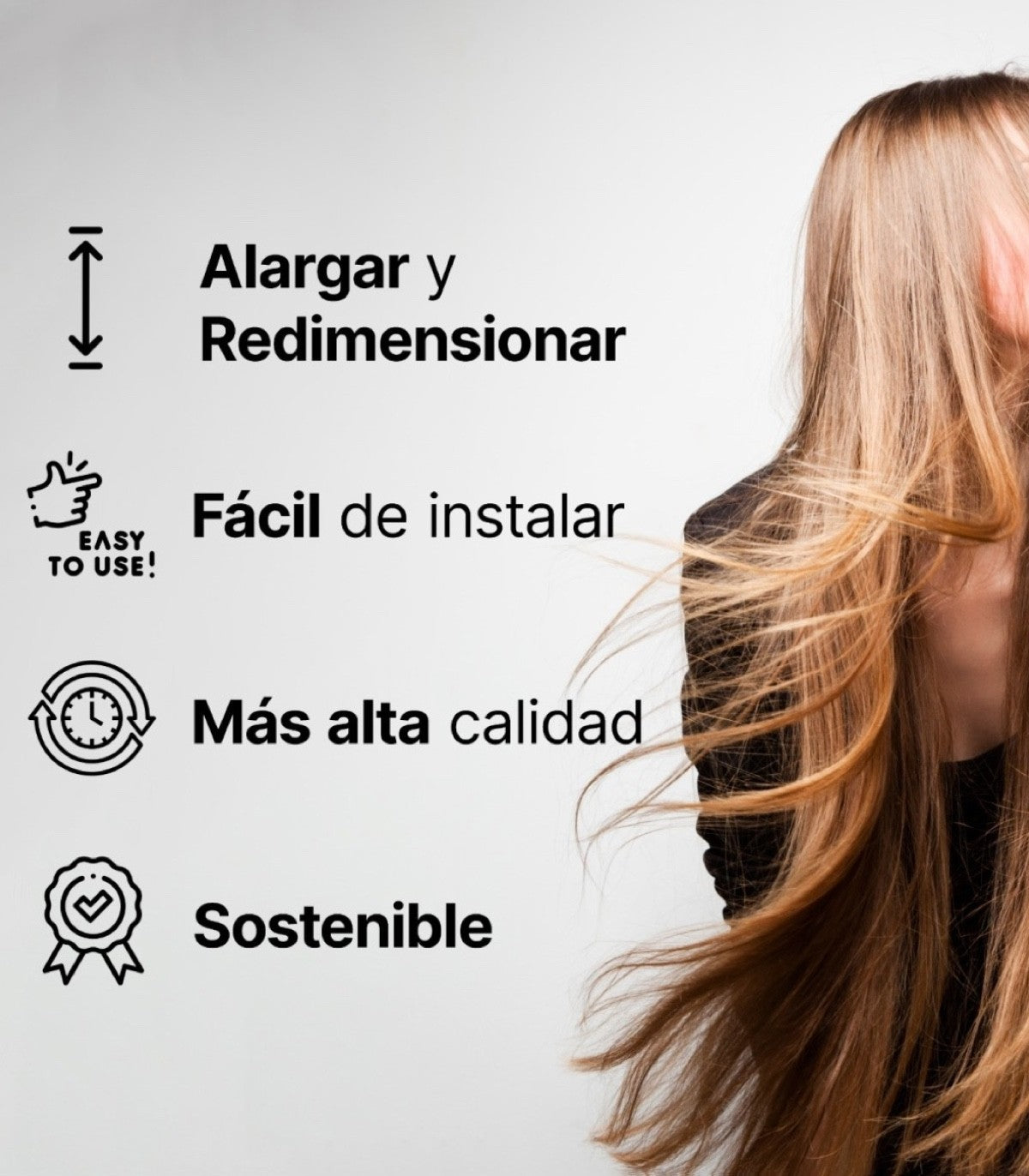 Extensiones de cabello virgen HAIRTIP - 0,80Gr