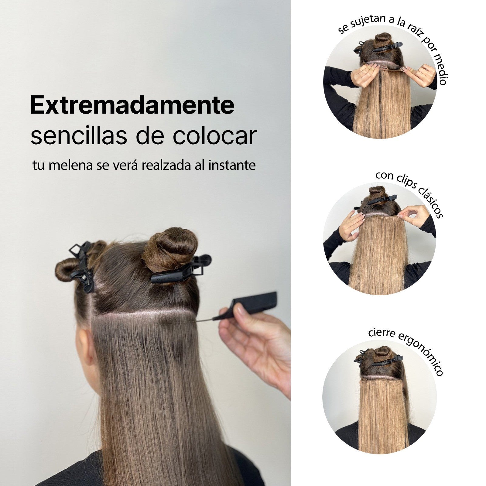 Extensiones de clip Maxi Volume -  100Gr